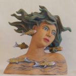 Image of Robyn Varpins mermaid bust sculpture Copyright © Robyn Varpins 